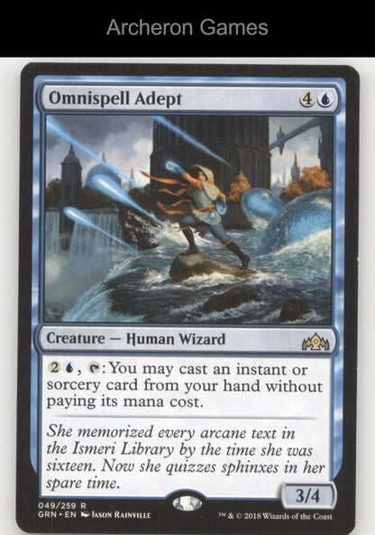 Omnispell Adept 49 R MTG Card Guilds of Ravnica