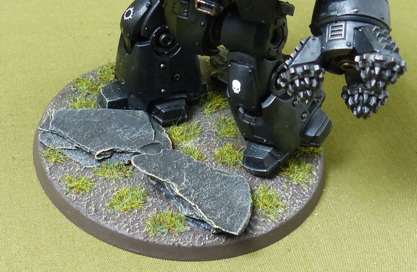 Leviathan Siege Dreadnought with Claw & Drill Weapons painted - Imperial Fists - Warhammer Horus Heresy #7UW