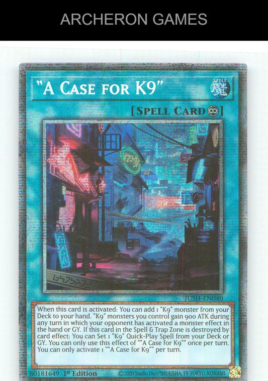 "A Case for K9" (Starlight Rare) Starlight Rare YUGIOH Card 1st Edition