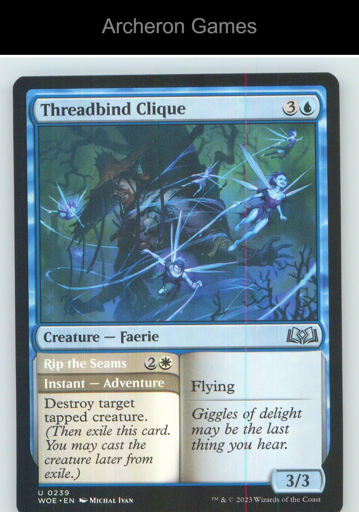Threadbind Clique WOE 239 UC MTG Card NM/EX+