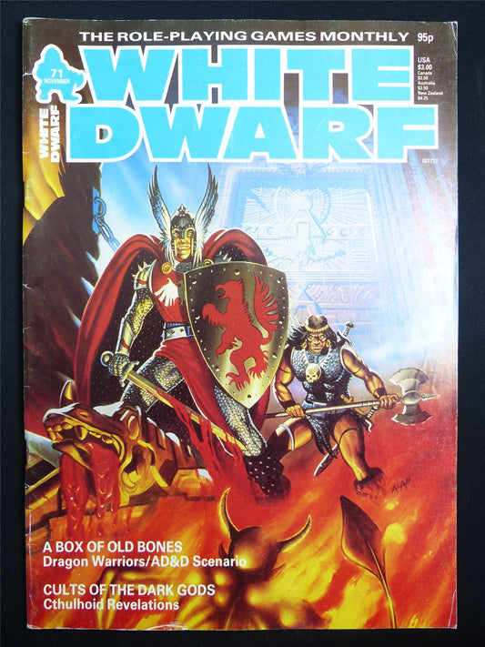 Vintage White Dwarf #71 OOP - Warhammer Magazine #LG