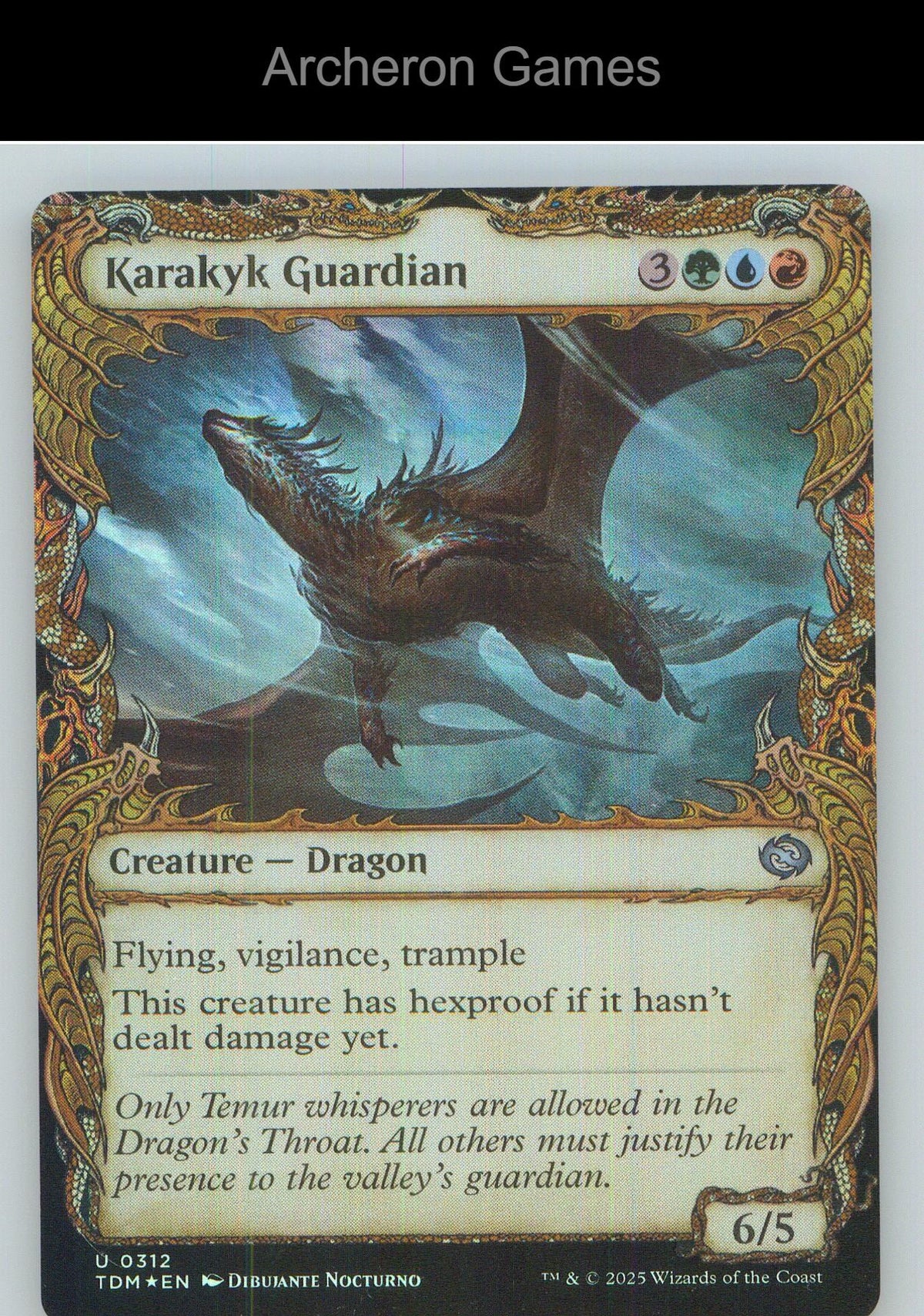 Karakyk Guardian (Showcase) TDM 312 UC MTG Card NM/EX+ Foil