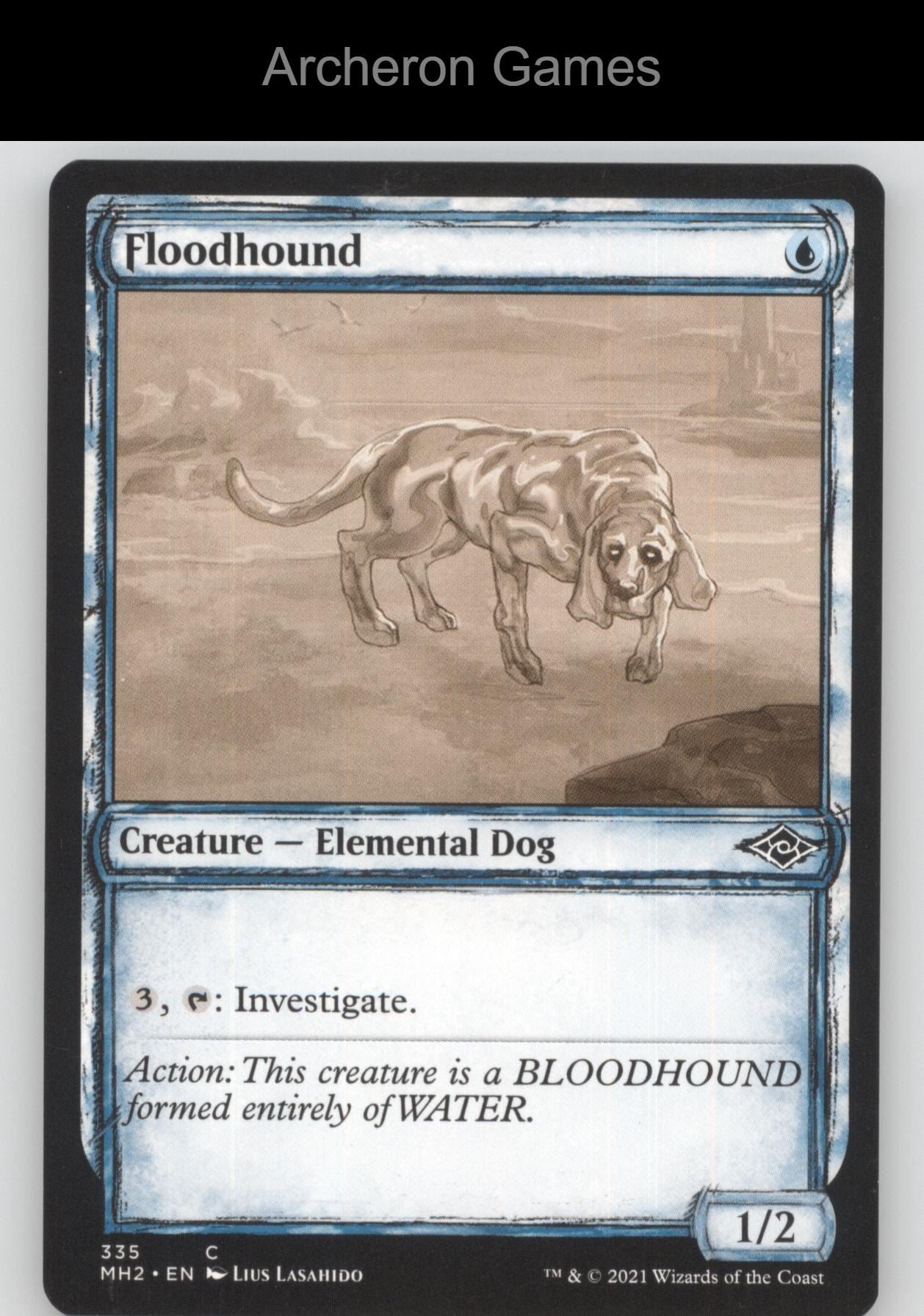 Floodhound (Showcase) 335 C MTG Card Modern Horizons 2