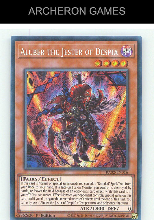 Aluber the Jester of Despia (Secret Rare) SEC YUGIOH Card 1st Edition