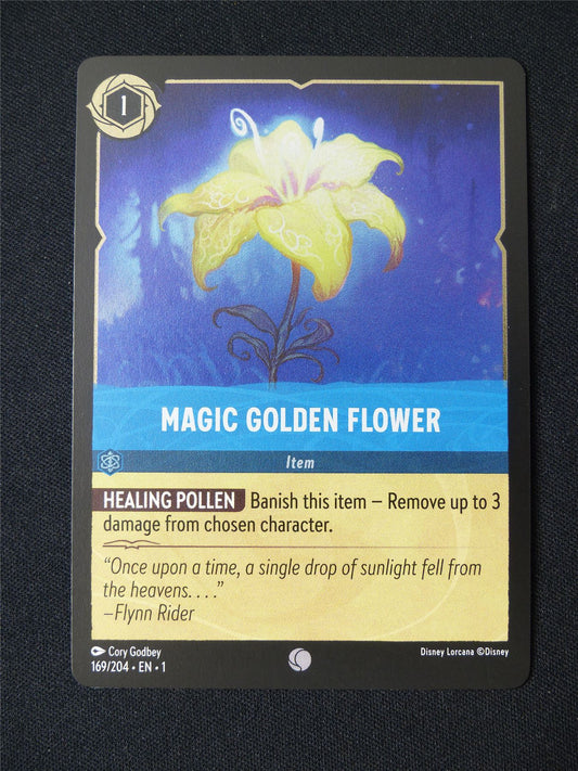 Magic Golden Flower 169/204 Foil - Lorcana Card #3DZ