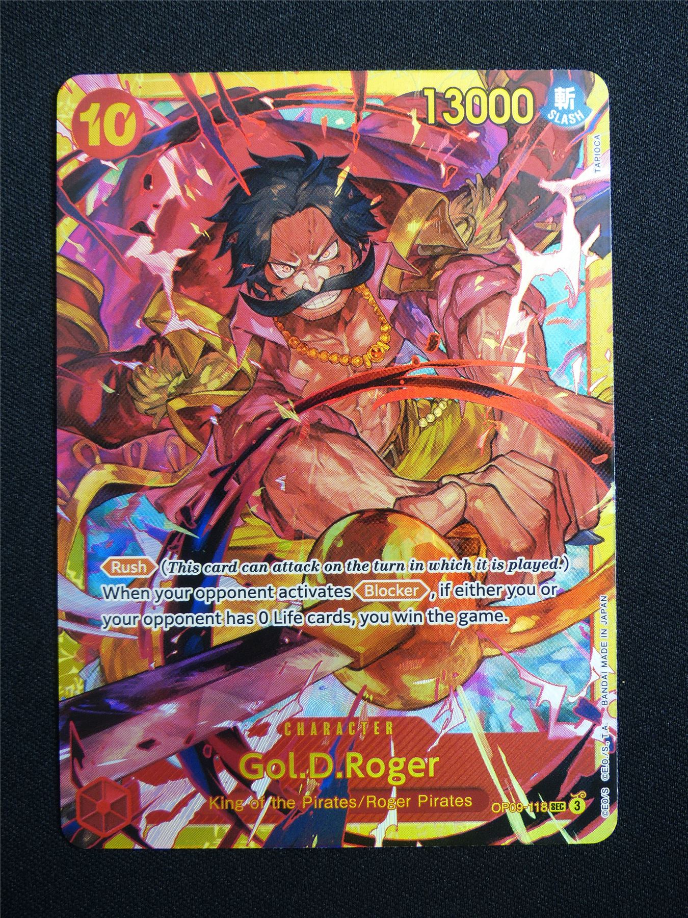 Gol.D.Roger OP09-118 SEC Foil - One Piece Card #15A