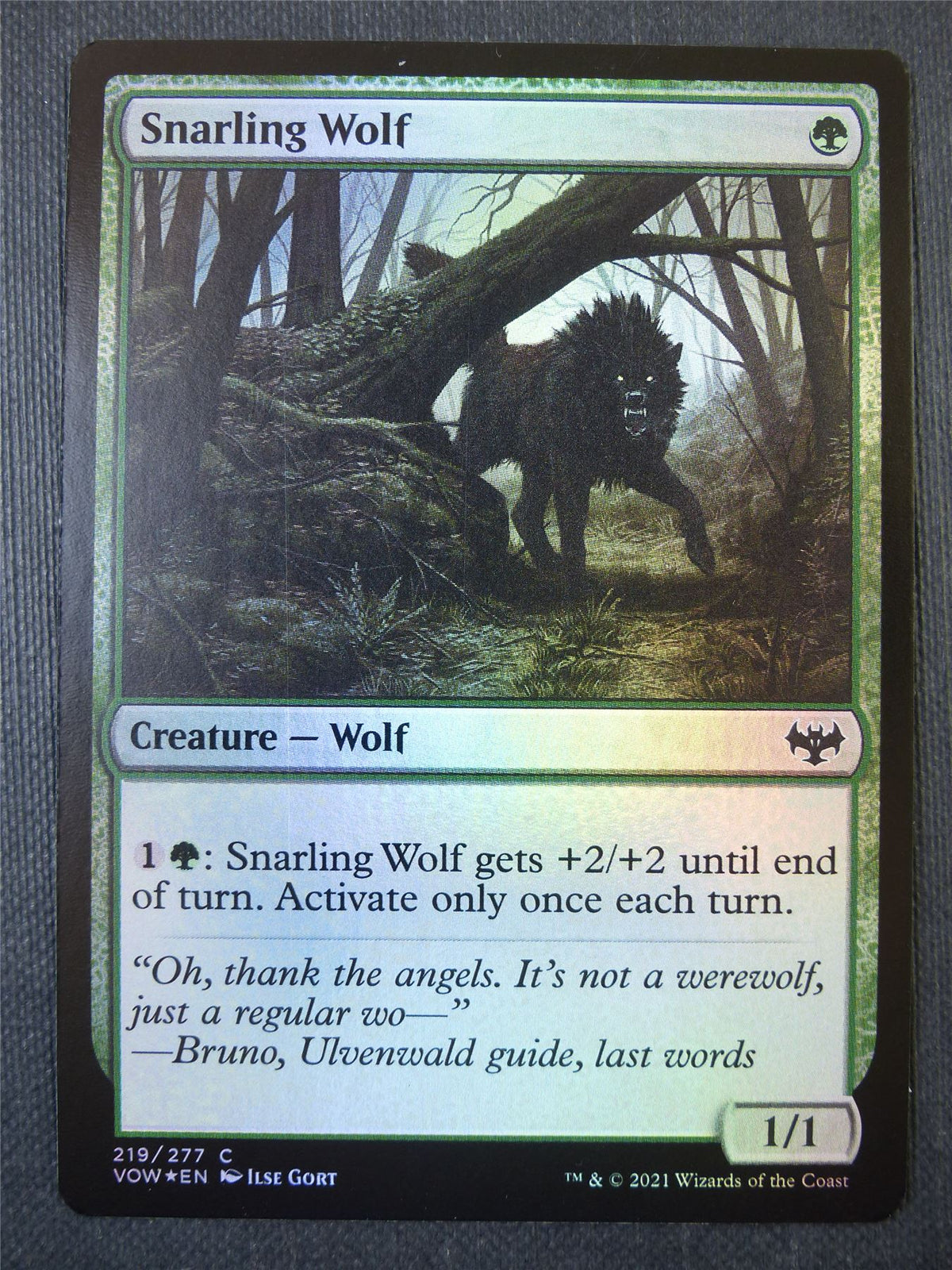 Snarling Wolf Foil - Mtg Card #99K