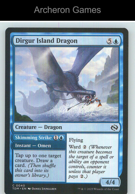 Dirgur Island Dragon TDM 40 C MTG Card NM/EX+
