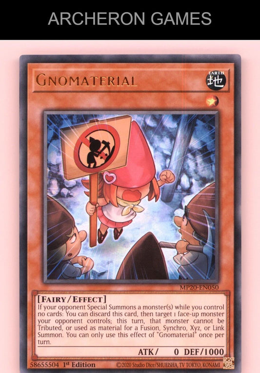 Gnomaterial Ultra Rare YUGIOH Card