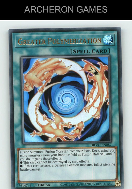 Greater Polymerization Ultra Rare YUGIOH Card