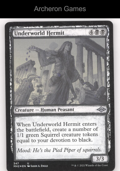 Underworld Hermit (Showcase) 347 UC MTG Card Modern Horizons 2
