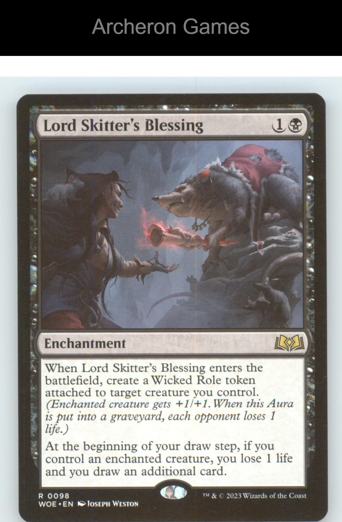 Lord Skitter's Blessing WOE 98 R MTG Card NM/EX+