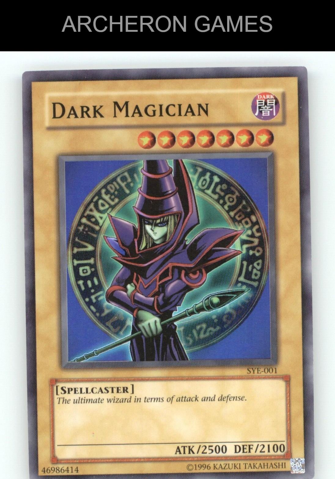 Dark Magician SR YUGIOH Card