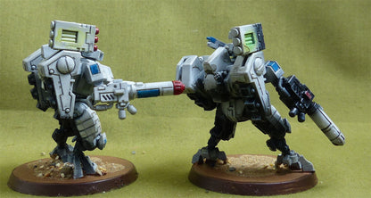 XV8 Crisis Battlesuit Team set of 2 painted - Tau Empire - Warhammer 40K #2YX