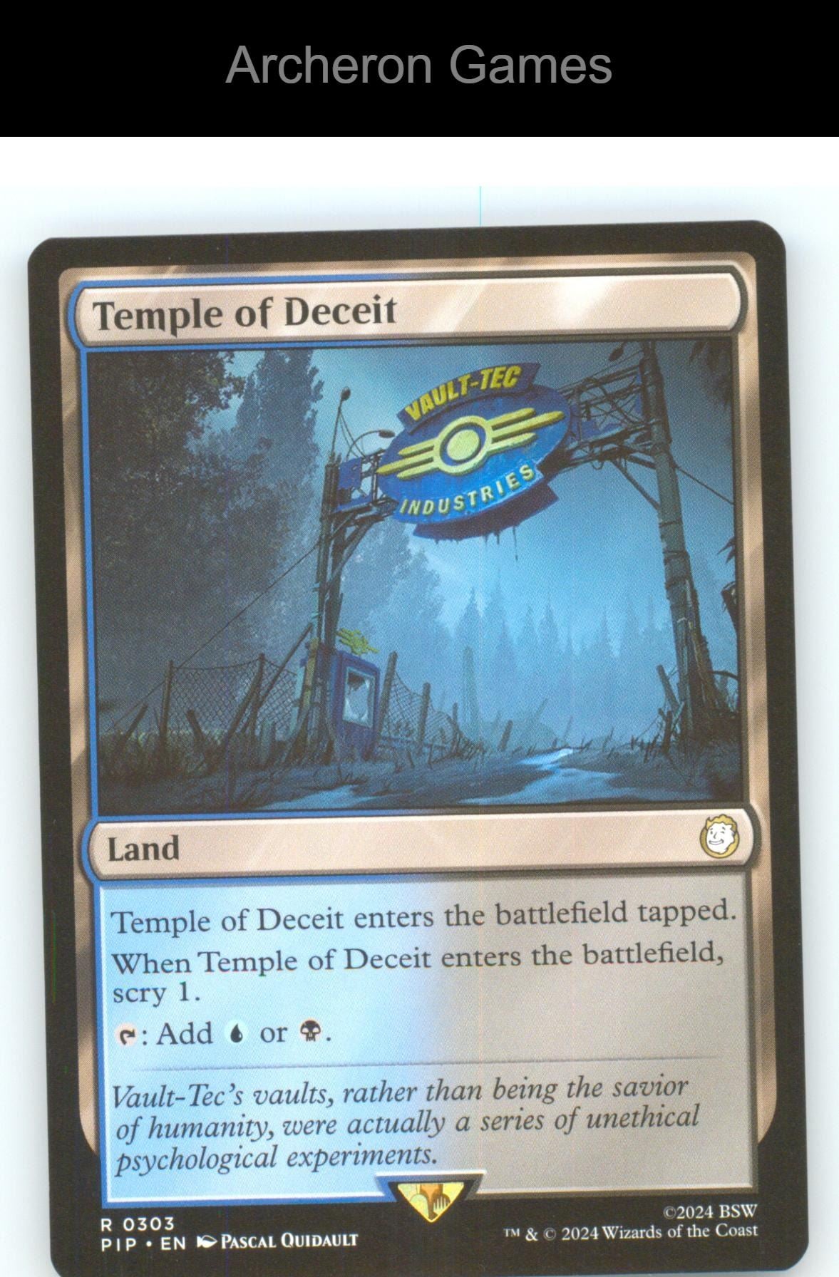 Temple of Deceit PIP 303 R MTG Card NM/EX+
