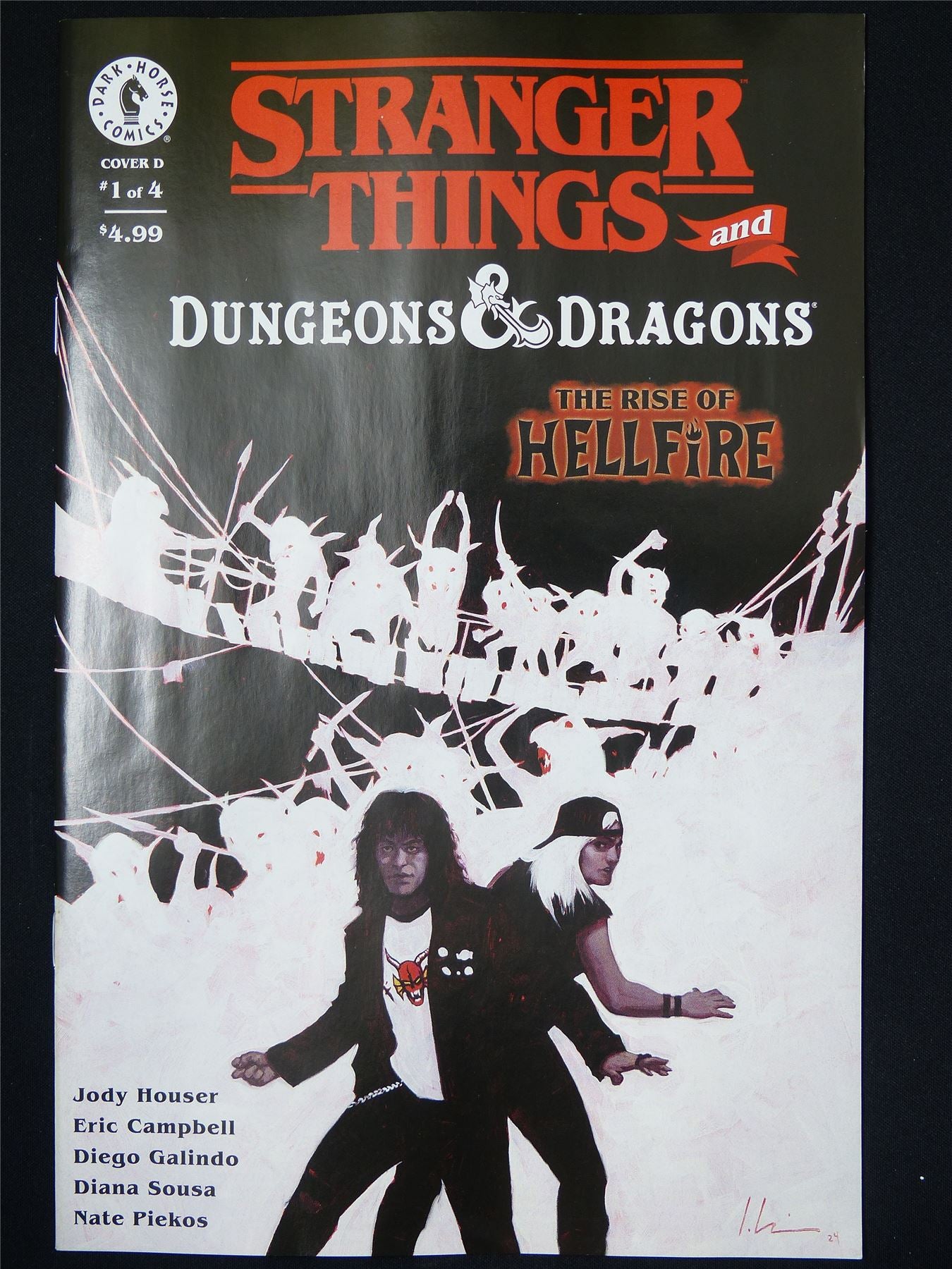 STRANGER Things and Dungeons and Dragons: The Rise of Hellfire #1 Cvr D - B&B Feb 2025 Dark Horse Comic #9JY