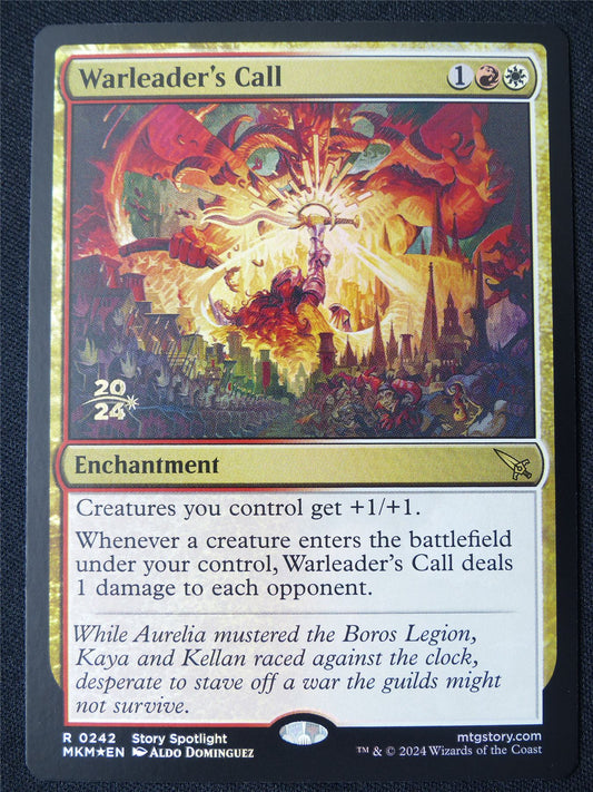 Warleader's Call Pre-Release Promo Foil - MKM - Mtg Card #49H