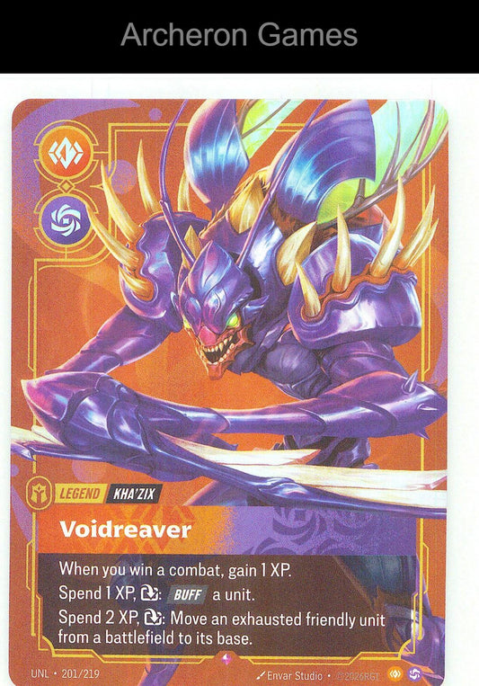 Kha'Zix - Voidreaver UNL 201/219 R Unleashed Riftbound Card