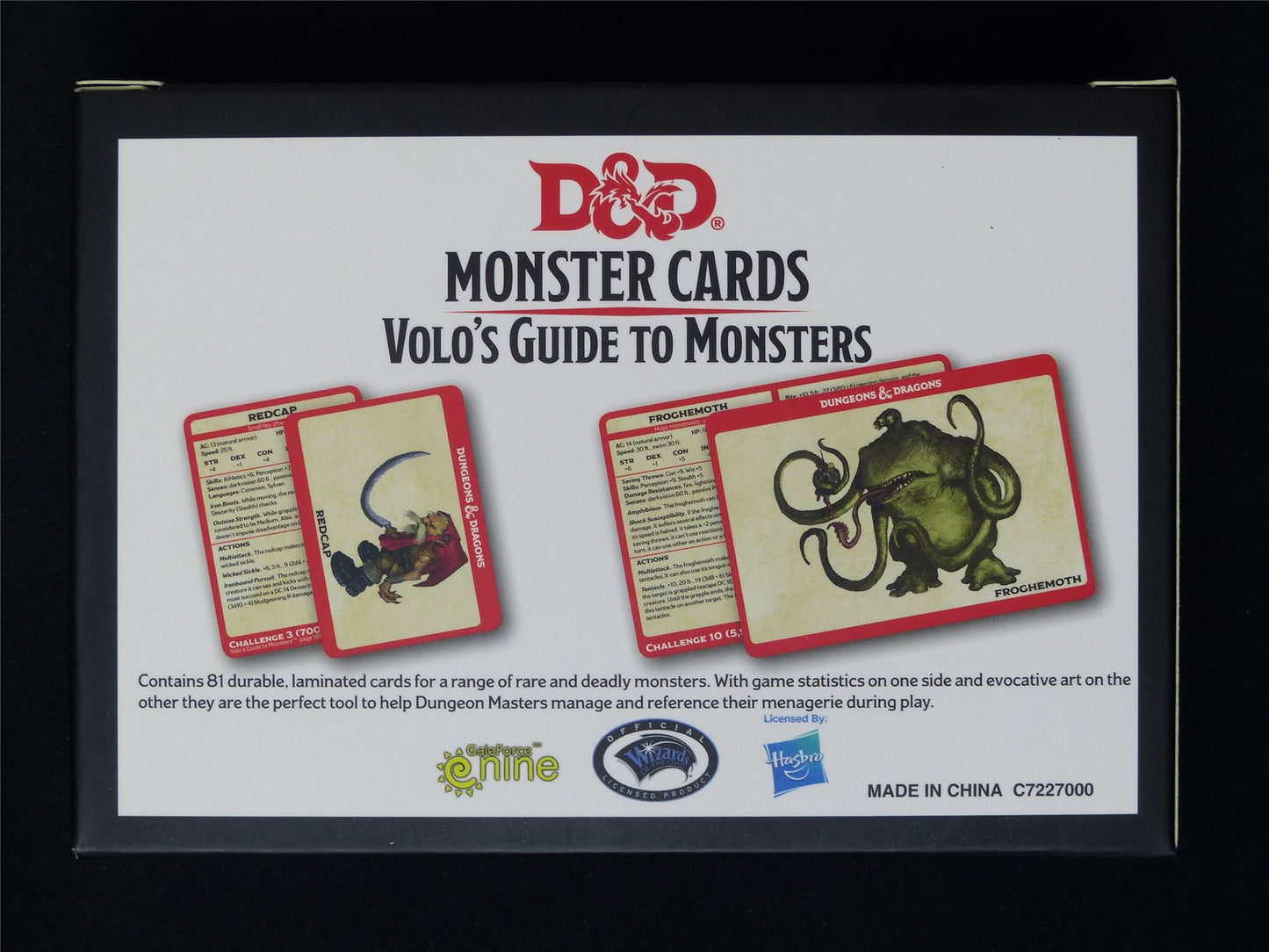 Monster Cards Volo's Guide to Monsters - DnD Roleplay Cards #3EM