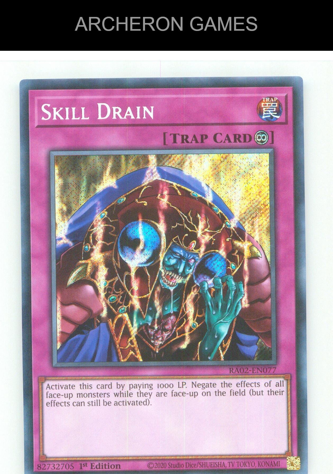 Skill Drain (Secret Rare) SEC YUGIOH Card 1st Edition