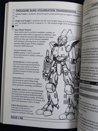 Thousand Suns :Foundation Transmissions - Rogue Games Book Softback #2VW