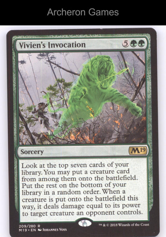Vivien's Invocation 209 R MTG Card Core Set 2019
