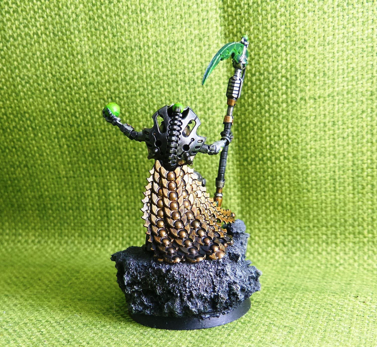 Necrons - Overlord with Warscythe Painted - Warhammer AoS 40k #C0