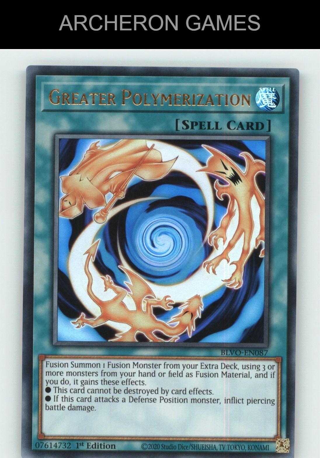 Greater Polymerization Ultra Rare YUGIOH Card