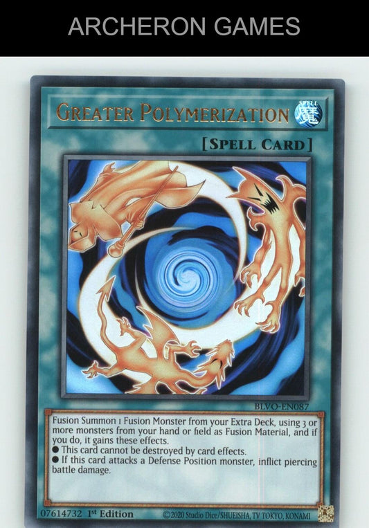 Greater Polymerization Ultra Rare YUGIOH Card
