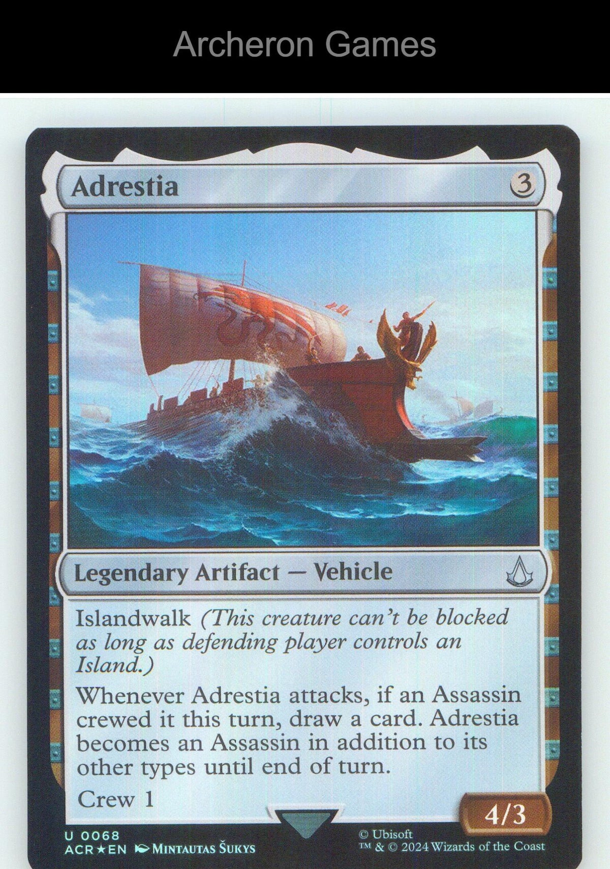 Adrestia ACR 68 UC MTG Card NM/EX+ Foil