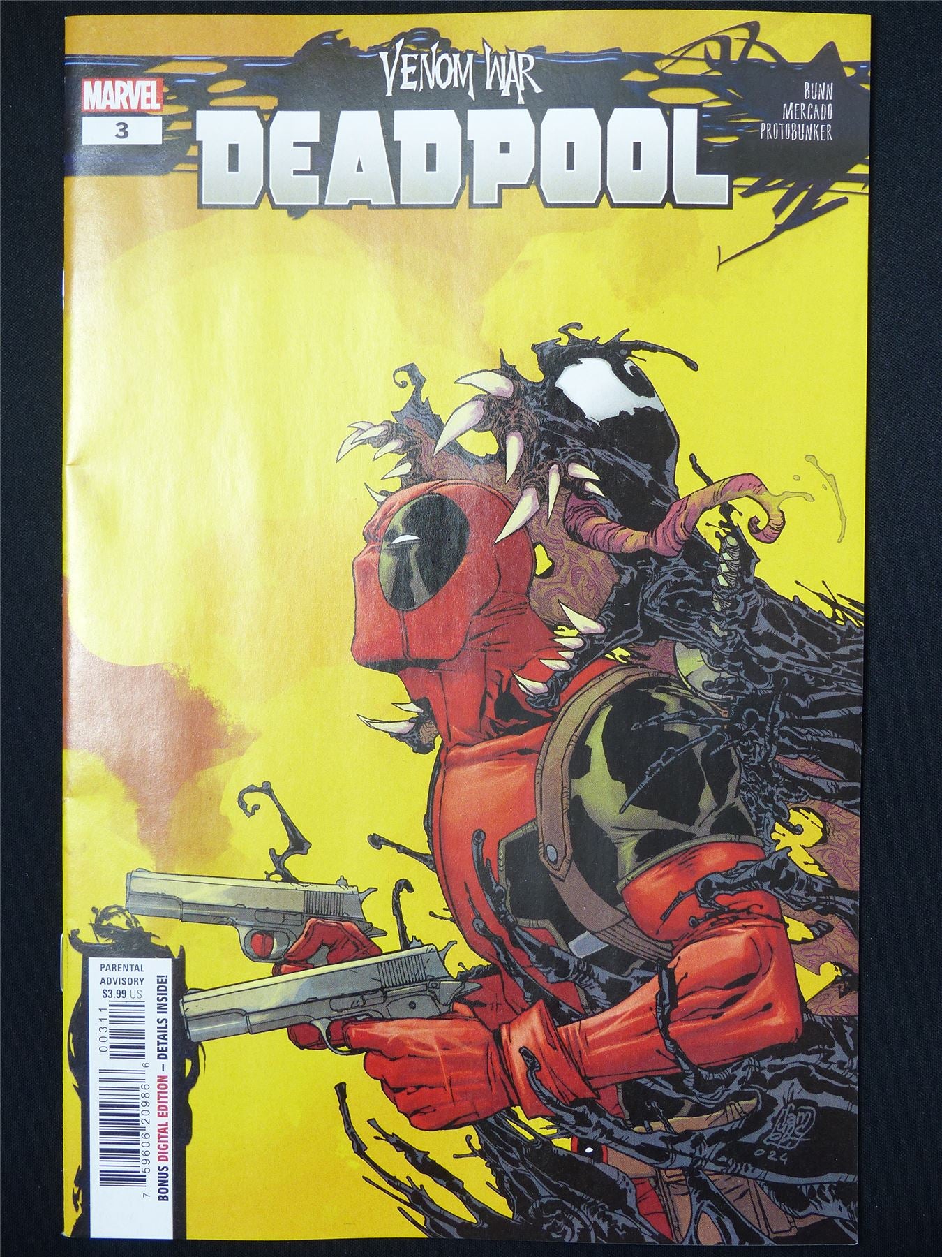 Venom War: DEADPOOL #3 - B&B Jan 2025 Marvel Comic #3TN