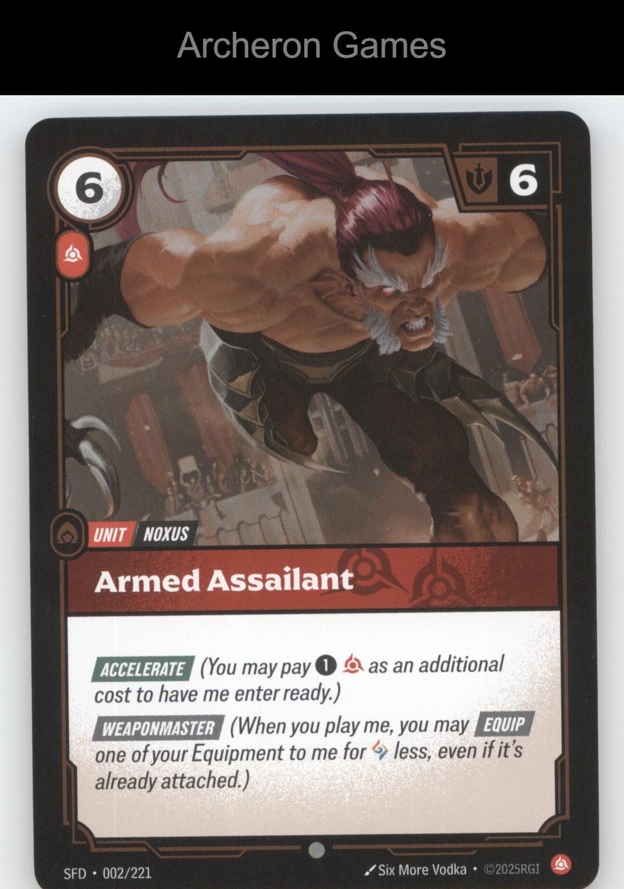 Armed Assailant SFD 002/221 C  Card Spiritforged