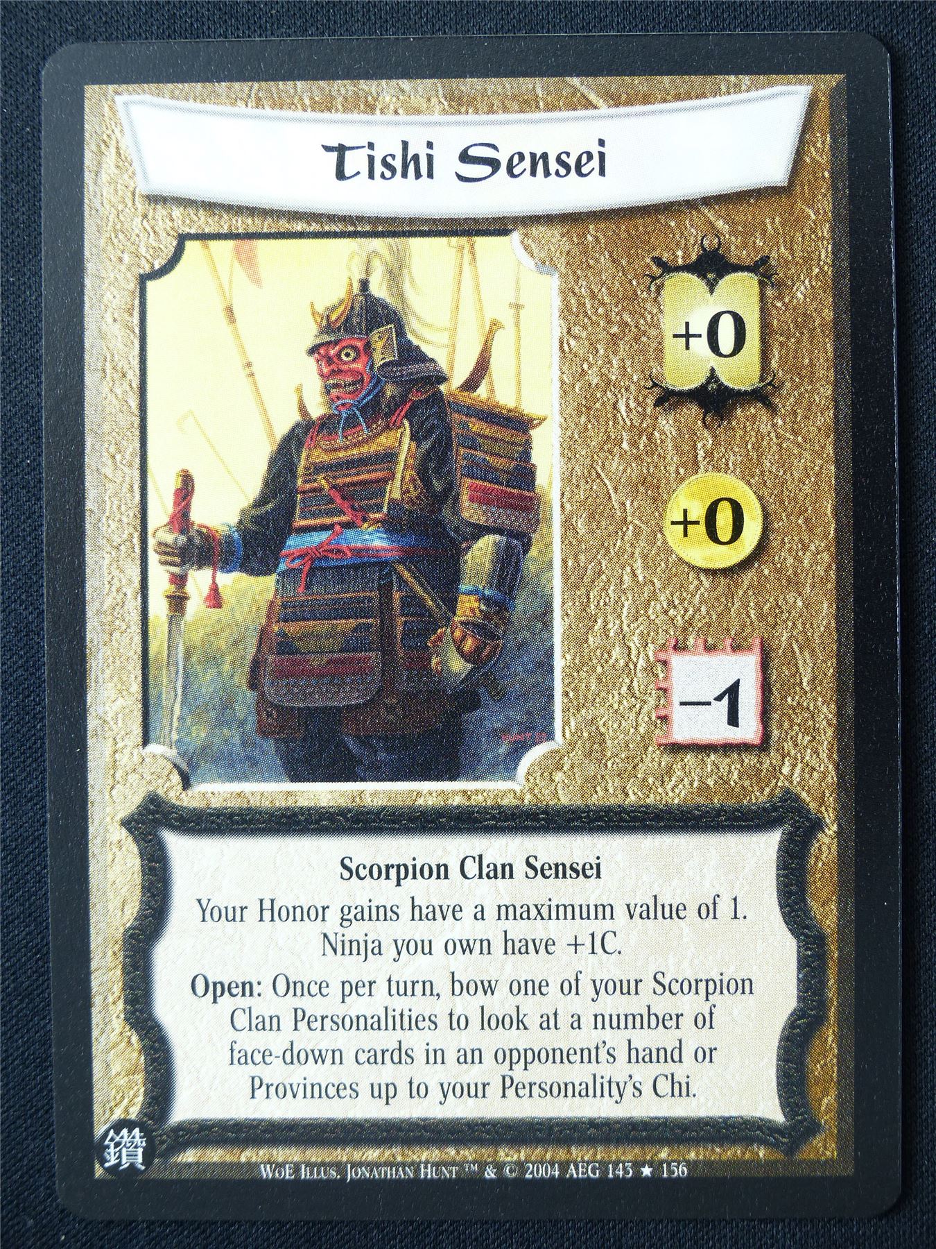 Tishi Sensei - WoE - Legend of the Five Rings L5R Card #V7