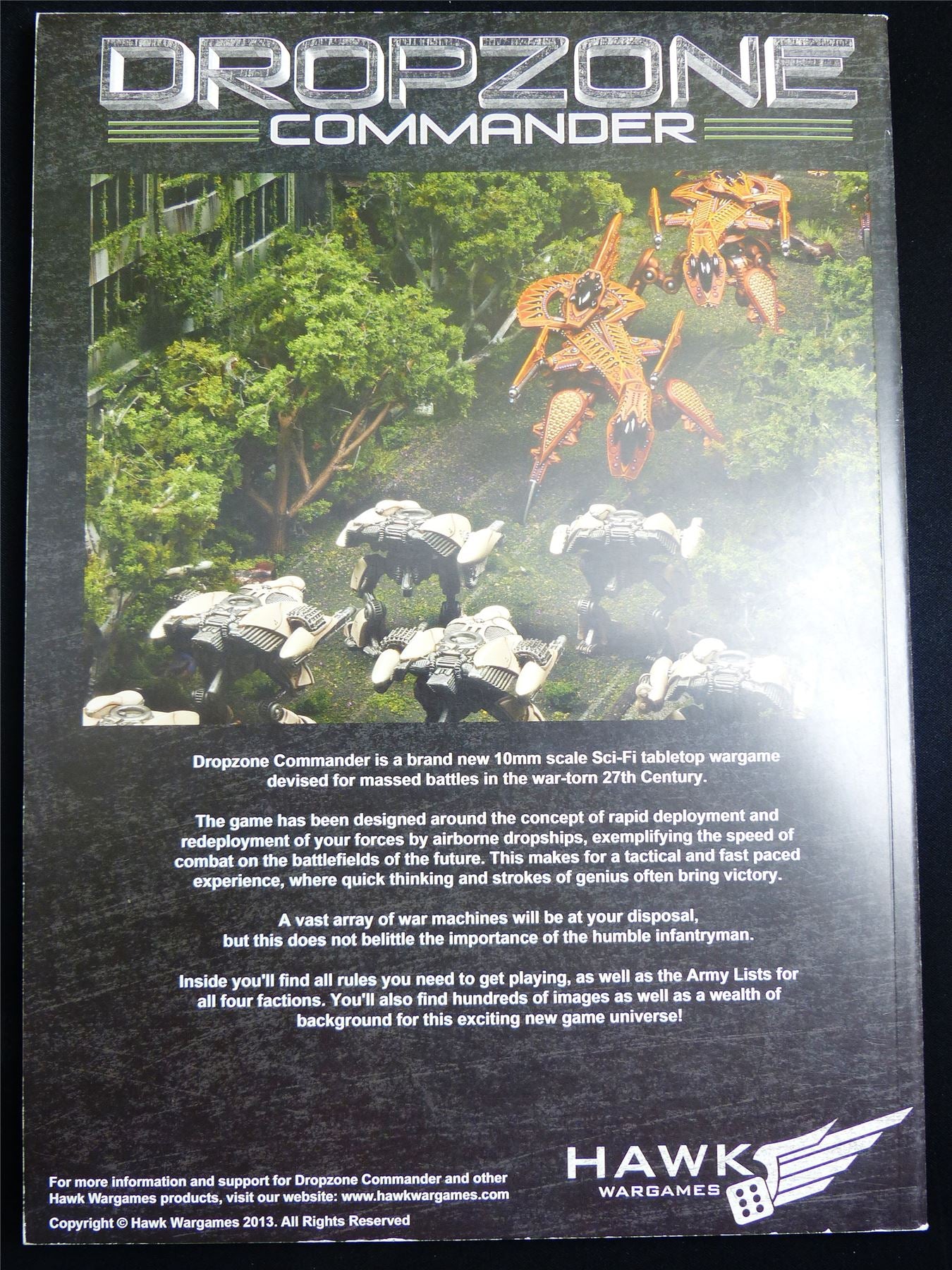 Dropzone Commander 1.1 - Miniatures Rulebook Hawk Wargames Softback #2UG