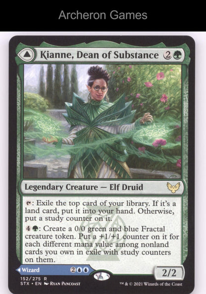 Kianne, Dean of Substance 152 R MTG Card Strixhaven: School of Mages