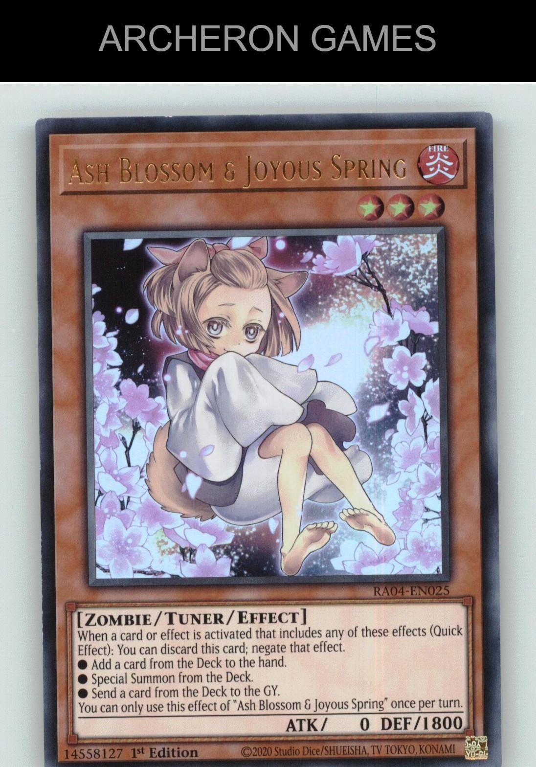 Ash Blossom & Joyous Spring (Alternate Art) (PUR) Ultra Rare YUGIOH Card