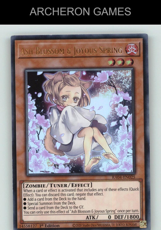 Ash Blossom & Joyous Spring (Alternate Art) (PUR) Ultra Rare YUGIOH Card