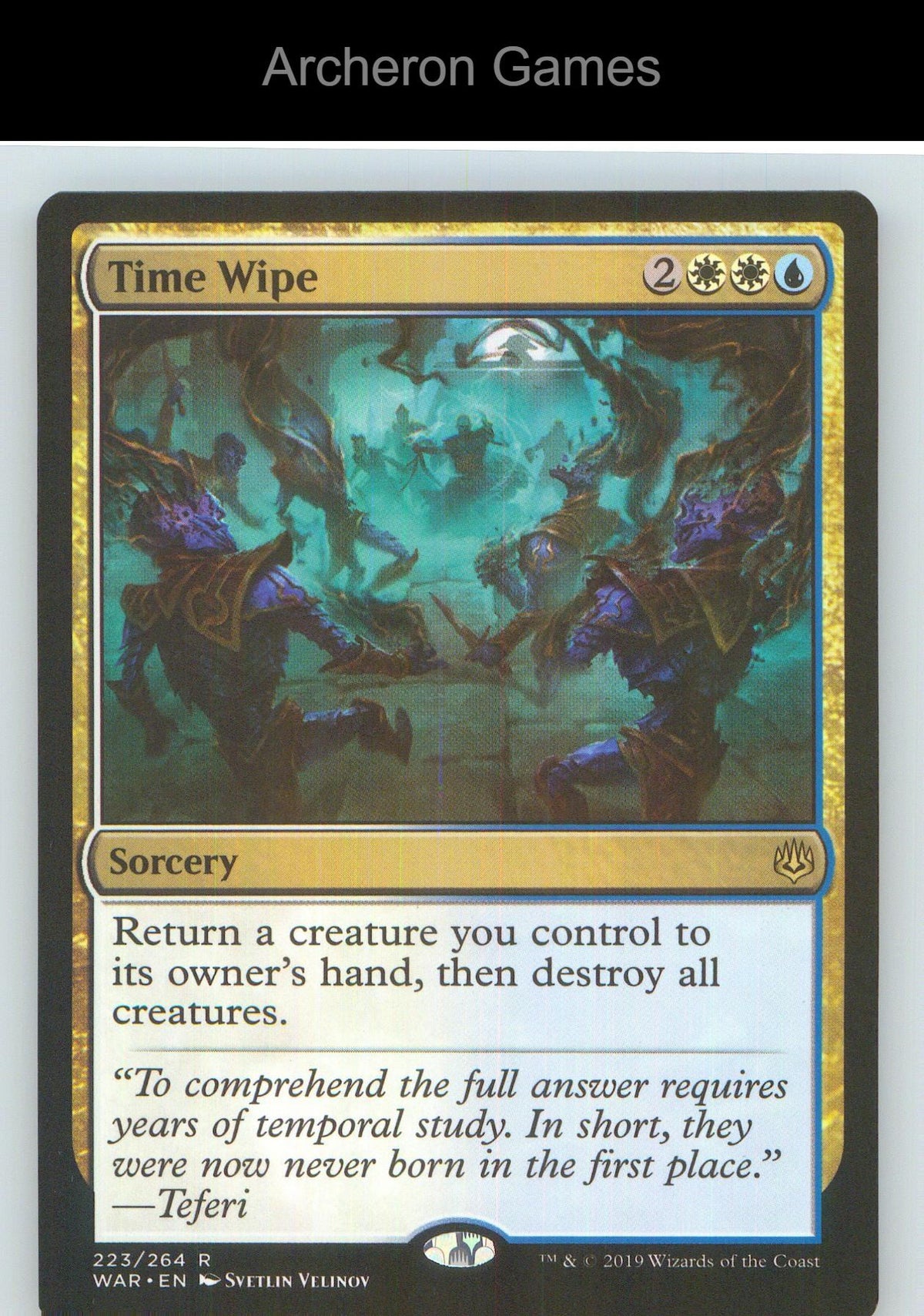 Time Wipe WAR 223 R MTG Card NM/EX+