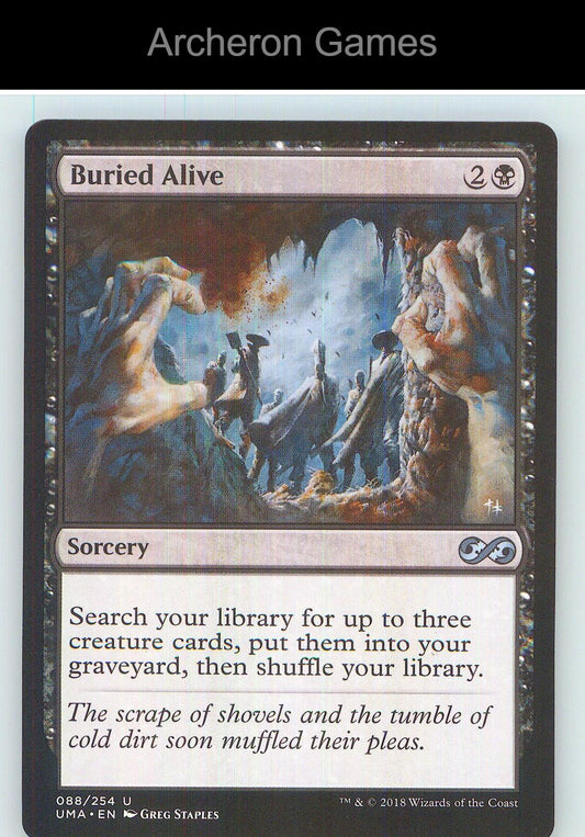 Buried Alive UMA 88 UC MTG Card NM/EX+