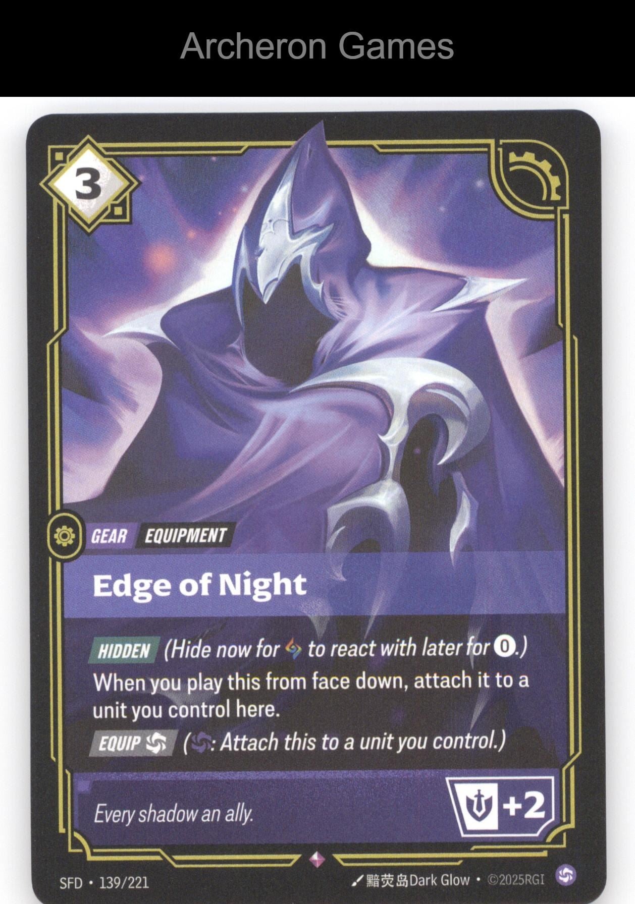 Edge of Night SFD 139/221 R  Card Spiritforged