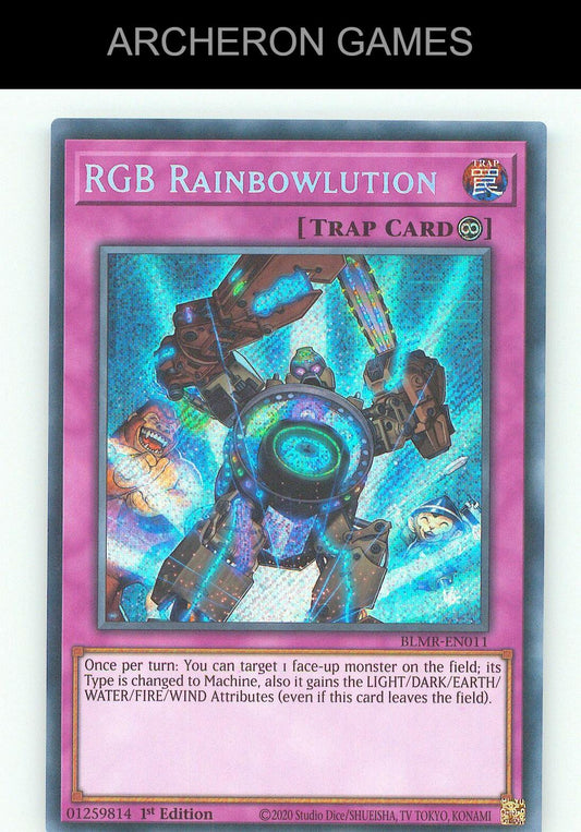 RGB Rainbowlution SEC YUGIOH Card