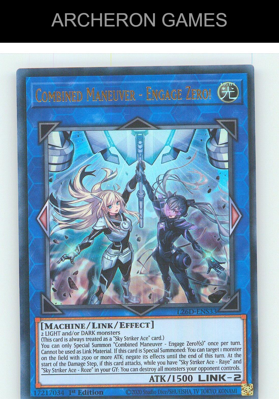 Combined Maneuver - Engage Zero! Ultra Rare YUGIOH Card 1st Edition