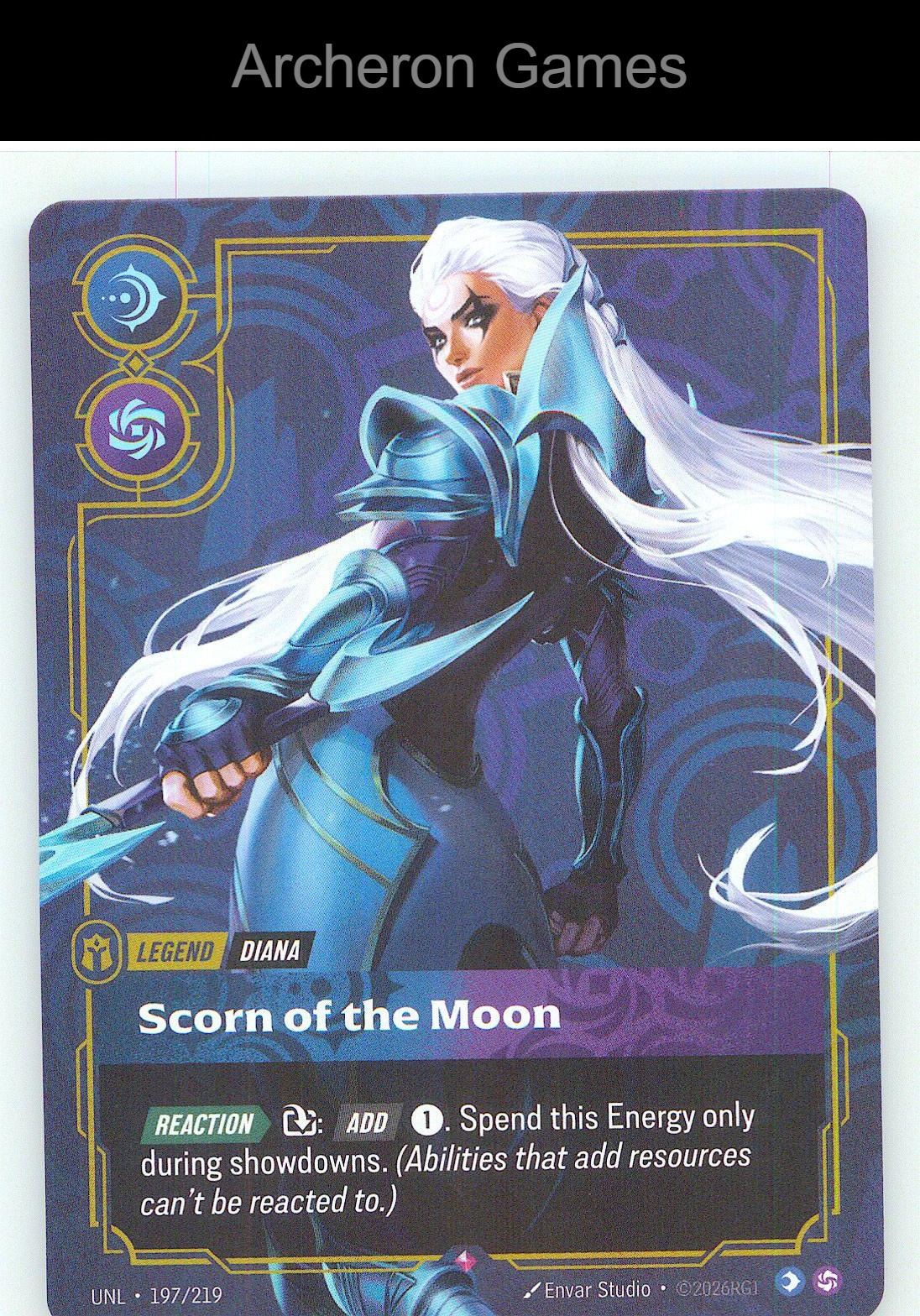 Diana - Scorn of the Moon UNL 197/219 R Unleashed Riftbound Card