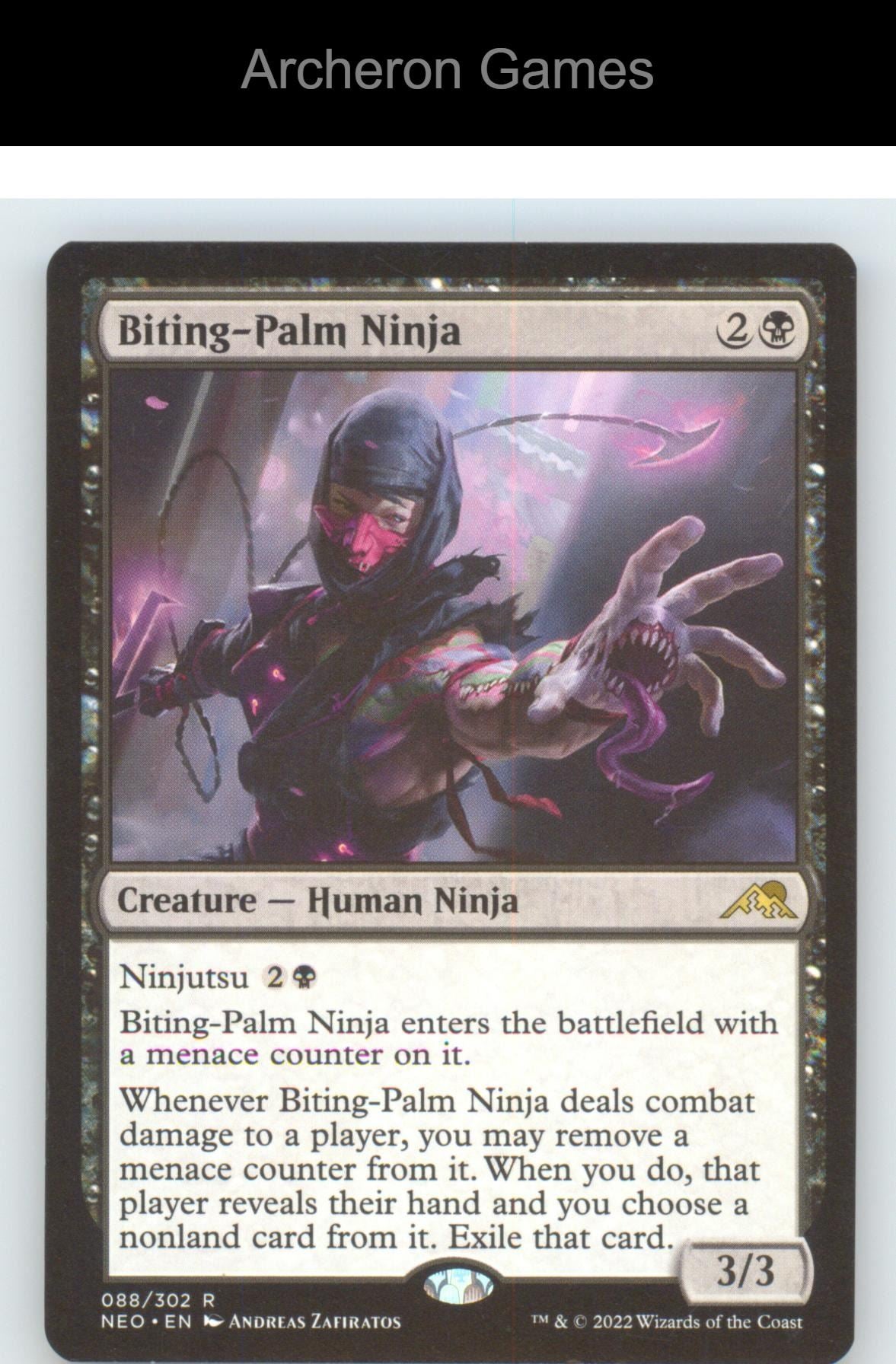 Biting-Palm Ninja NEO 88 R MTG Card NM/EX+