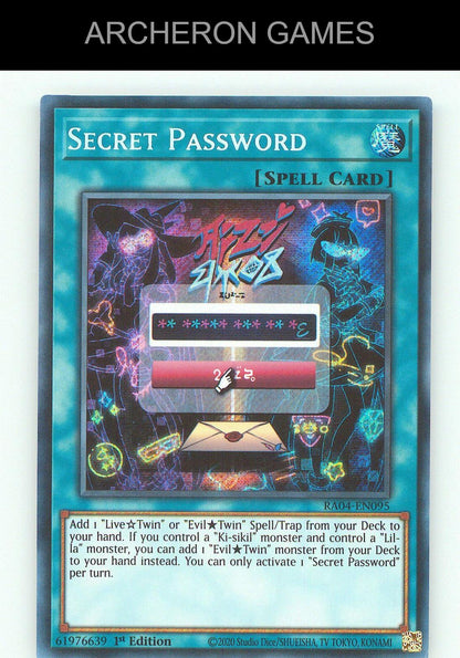 Secret Password (Secret Rare) SEC YUGIOH Card