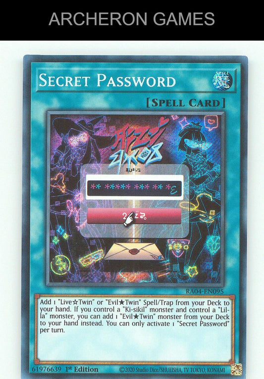 Secret Password (Secret Rare) SEC YUGIOH Card