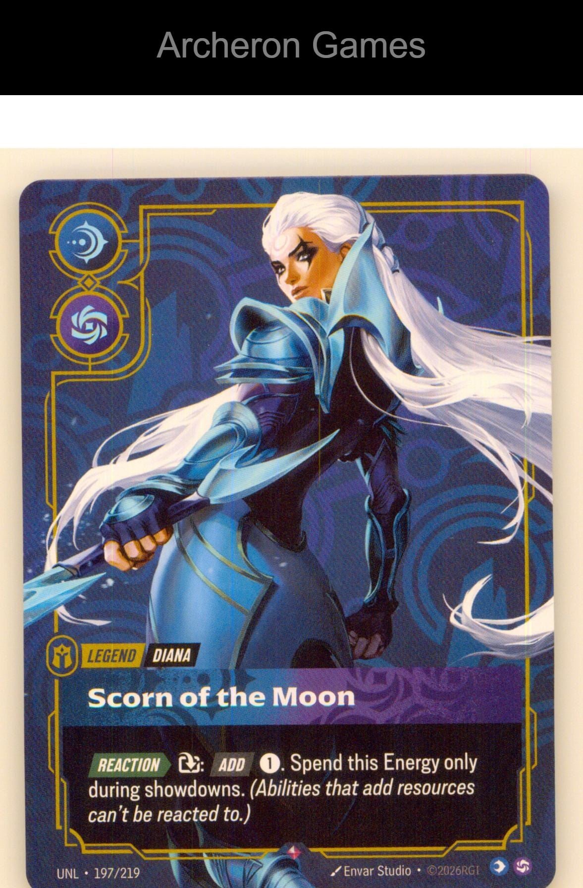 Diana - Scorn of the Moon UNL 197/219 R Unleashed Riftbound Card