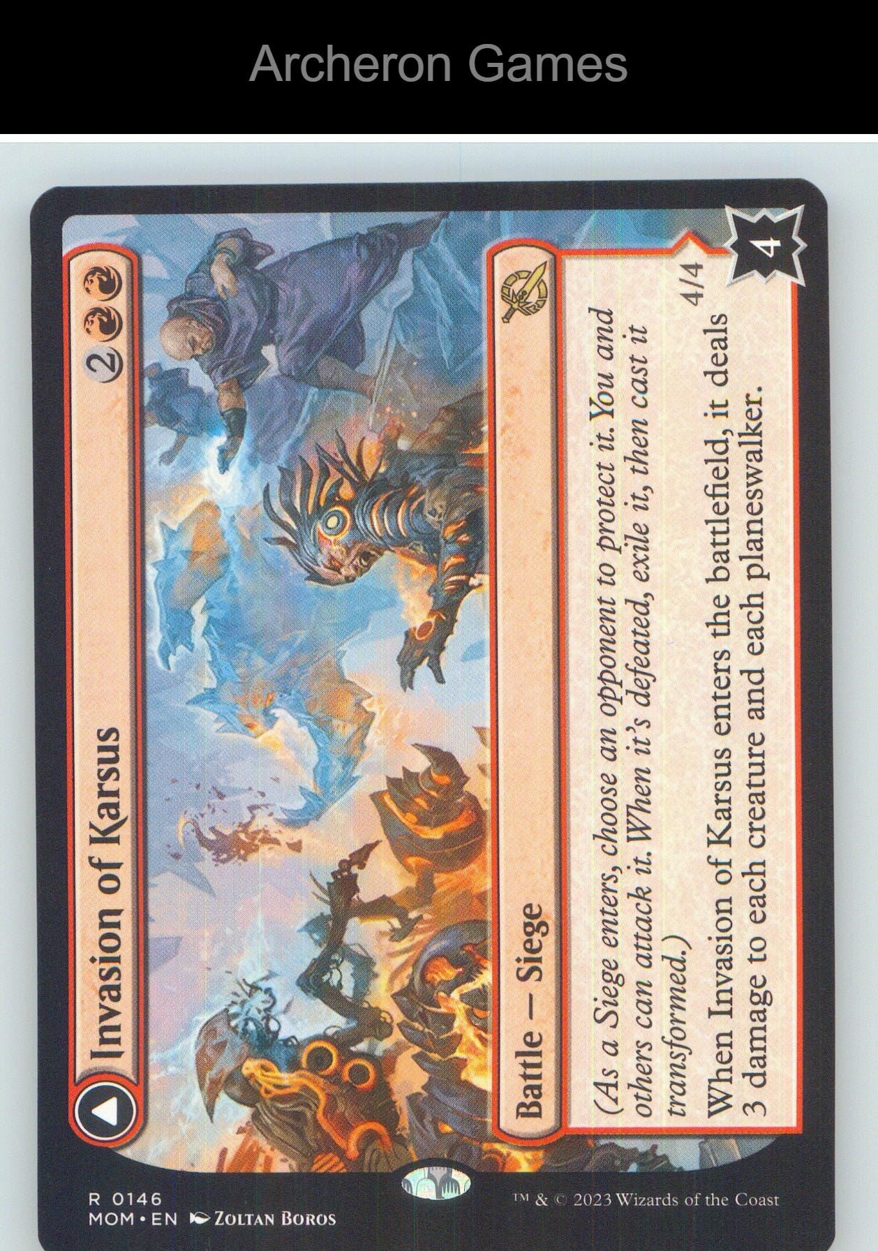 Invasion of Karsus MOM 146 R MTG Card NM/EX+