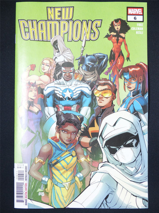 New CHAMPIONS #6 - Aug 2025 Marvel Comic #16N