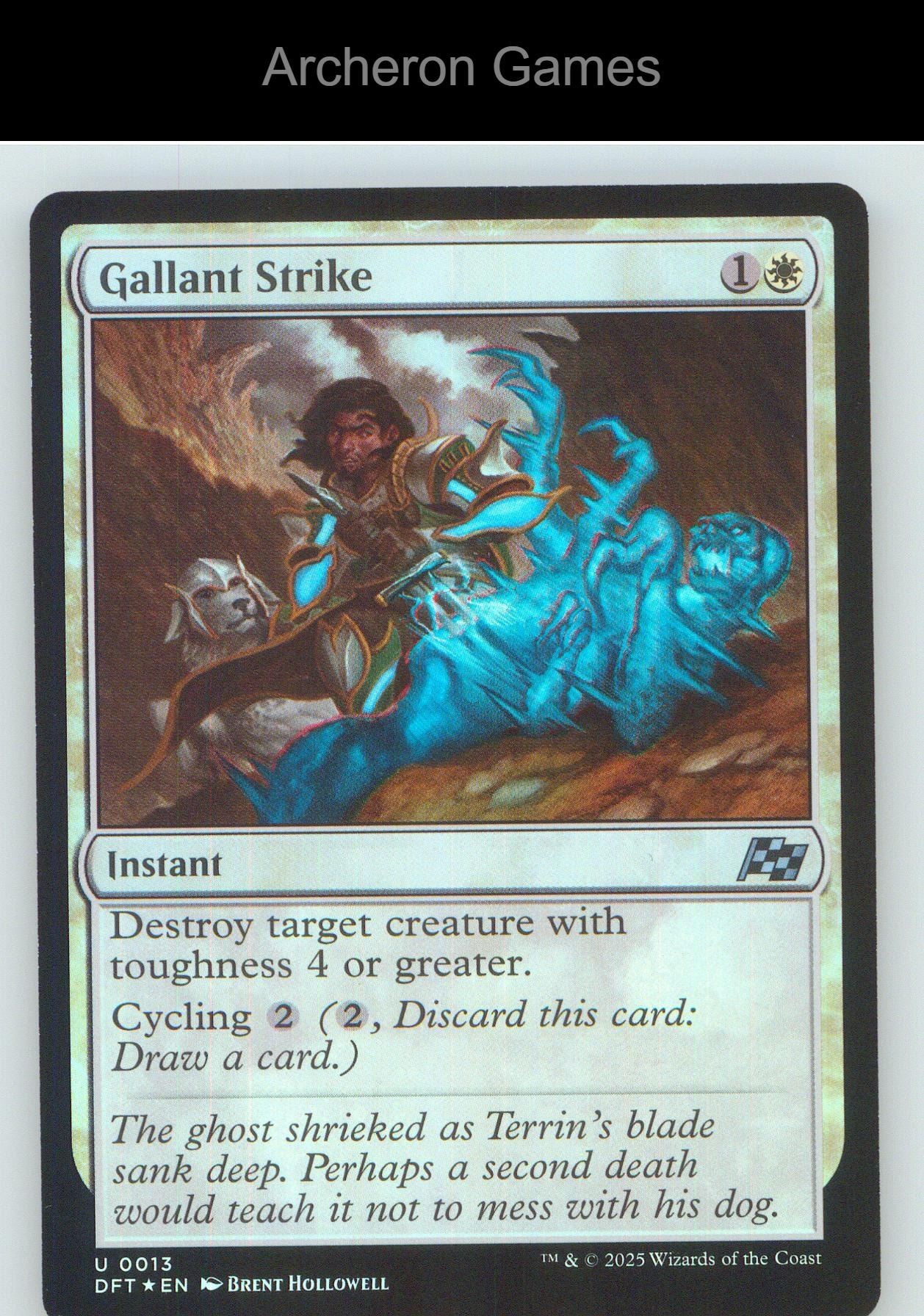 Gallant Strike DFT 13 UC MTG Card NM/EX+ Foil